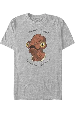 STAR WARS Unisex Admiral Ackbar Organic Short Sleeve T-shirt, , M