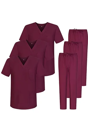 MISEMIYA Opakowanie * 3 zestawy - unisex mundur sanitarny medyczny zestaw sanitarny 3-817-8312, , XS