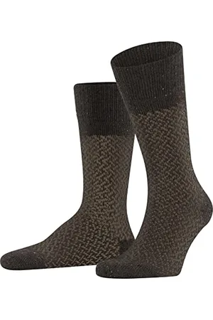 ESPRIT Męski Twill Boot Zrównoważona bawełna biologiczna półwysoka z wzorem w paski 1 para skarpet, , 43-46