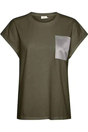 Kaffe KAblanca T-Shirt, Leaf, S Kobiety