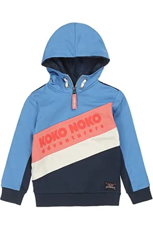 Koko Baby Boys Jumper Blue with Hood Sweater, 68