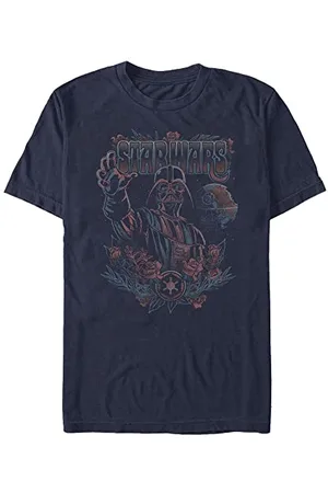 STAR WARS Unisex Boho Vader Organic Short Sleeve T-shirt z krótkim rękawem, , L, , L