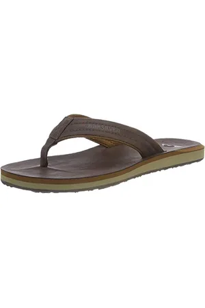 Quiksilver Męskie japonki Carver Nubuk dla mężczyzn, Brązowe (Demitasse-Solid Ctk0)