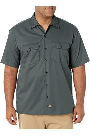 Dickies Męska koszula robocza z krótkim rękawem zapinana na guziki, , XL