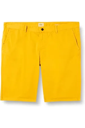 Camel Active Męskie szorty Basic Chino Regular Fit Houston, żółty, 31W