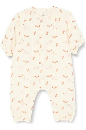 Petit Bateau Niemowlęta - dziewczynki A050t Lang JUMPSUIT baby girl A050T, , 0 Miesiące