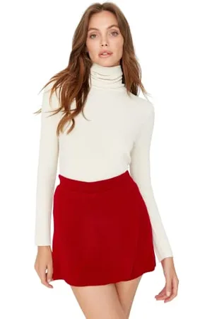 Trendyol Damska spódnica z dzianiny mini bodycon, bodycon, bodycon, , M