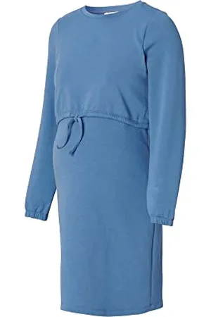 ESPRIT Damska sukienka z długim rękawem, nowoczesna, niebieska-891, XL