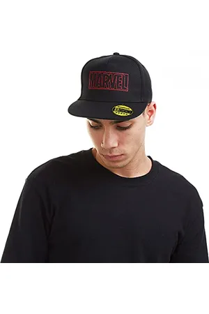 Marvel Męska czapka z daszkiem z logo linii, , Rozmiar uniwersalny