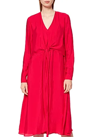 Armani Exchange Damska sukienka z długim rękawem i Staple Detail Special Occasion, , XXS