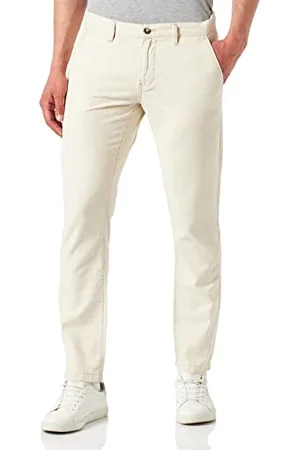 Cross Jeans Y męskie chino spodnie rekreacyjne, naturalne, regularne
