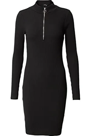 Dr Denim Damska sukienka SIV na co dzień, czarna, XS