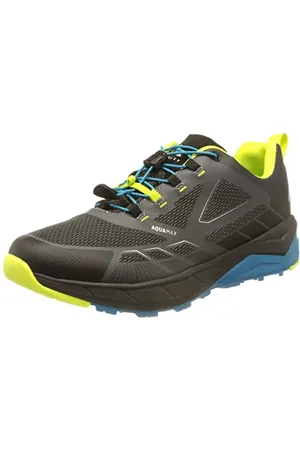 mc kinley Męskie buty trekkingowe Montmania AQX, czarne/niebieskie/zielone LIM, 45 EU