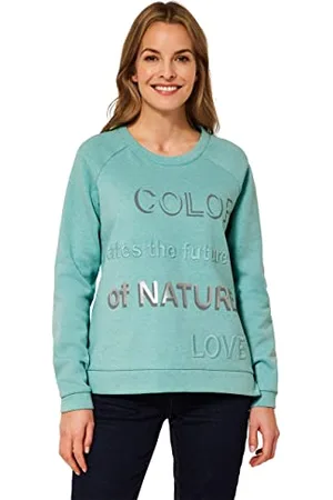 CECIL Damska bluza B302001, pastelowa turkusowa, melanż, XS, , XS