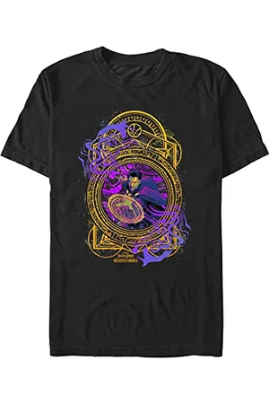 Marvel Unisex Doctor Strange in The Multiverse Of Madness Neon Strange Organic Short Sleeve T-shirt, , XXL