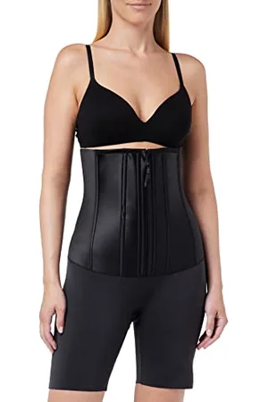 Spanx Damskie figi modelujące do połowy uda z wysokim stanem, , XS