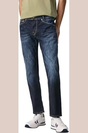 Pepe Jeans Męskie dżinsy z końcówką, Niebieski (Denim-z45), 28W / 32L