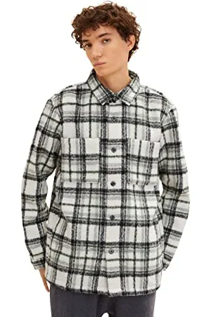 TOM TAILOR Męskie Koszula z wzorem w kratkę 1033735, , XS