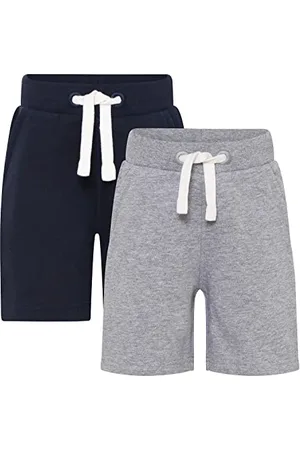 Minymo Unisex Kids Basic Sweat (2 sztuki) Casual Shorts, Dark Navy, 116 (DE)