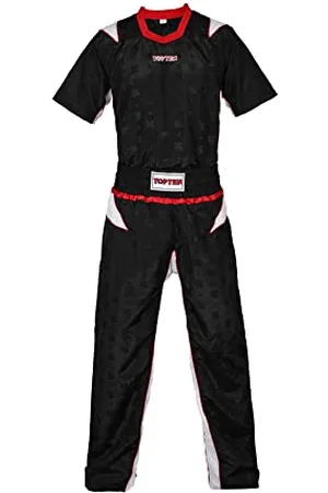 Top Ten TopTen Kickboxuniform "PQ Mesh" dla dzieci - rozm. XXS = 140 cm, czarno-biały