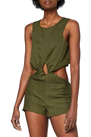 Calvin Klein Kobieta Eleganckie - Damski krój Out Romper narzuta na basen, olive night, M