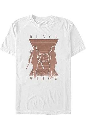 Marvel Unisex Black Widow Spy Secrets Organic Short Sleeve T-shirt, , M
