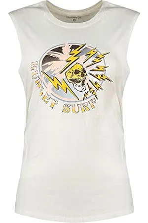 Hurley Damska koszulka Ahh Washed Muscle Tank T-Shirt, Marshmallow/Sulphur, L