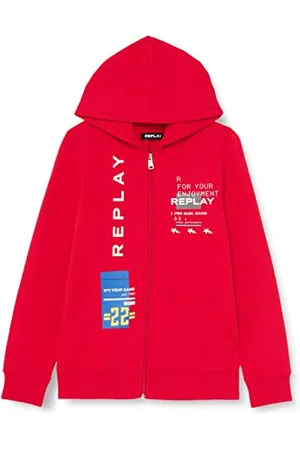 Replay Bluza z kapturem dla chłopców, , 4 Lat