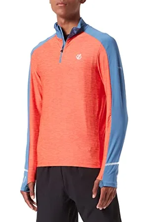 Dare 2B Męski sweter Power Up Ii Jrsey, Burnt Salmon Marl/Stellar Blue, L