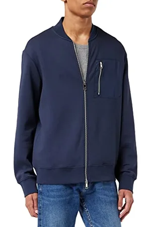 Armani Exchange Męska bluza z długim rękawem, logo po lewej stronie, przednia kieszeń, , XS