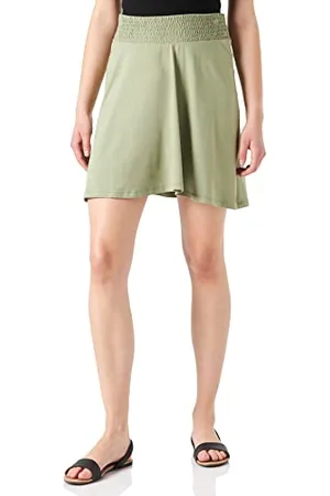 ESPRIT Damska spódnica Skirt Jersey Under The Belly Rock, Real Olive-307, M