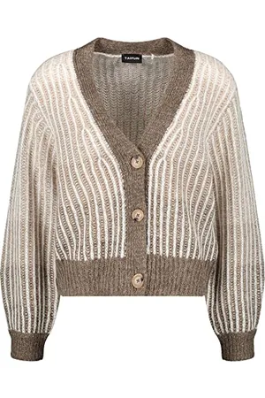 Taifun Damska kurtka 232016-15407 z dzianiny, Heather Green, 36