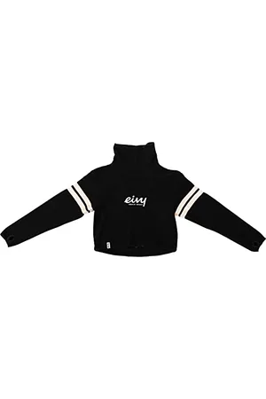 Eivy Kobieta Swetry na Zamek - Damski sweter Peg Cropped Fleece Team Black