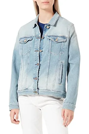 7 for all Mankind Damska nowoczesna kurtka Trucker Luxe Vintage Dream Time, , L duże rozmiary