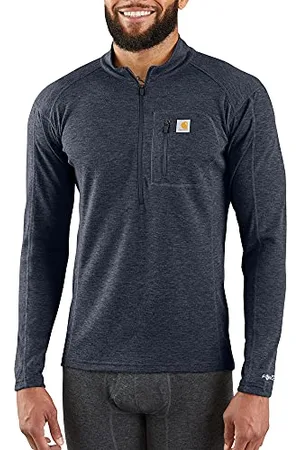 Carhartt Visit the Store Męska Base Force Heavyweight Poliester-wełna ćwierć-zamek błyskawiczny warstwa top
