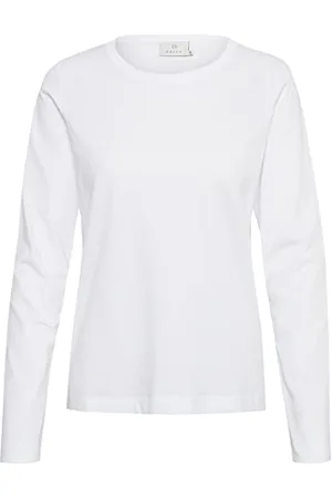 Kaffe KAmarin LS T-Shirt, Optical White, XS Kobiety