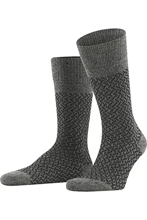 ESPRIT Męski Twill Boot zrównoważona bawełna biologiczna półwysoka z wzorem w paski 1 para skarpet, , 39-42