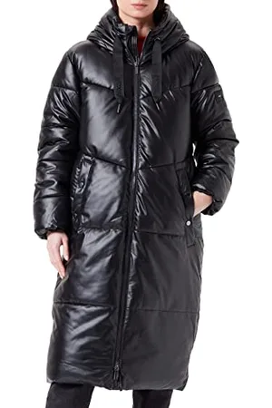 Mexx Damska parka ze stretchem z kapturem Midi Length Puffer Parka, , M