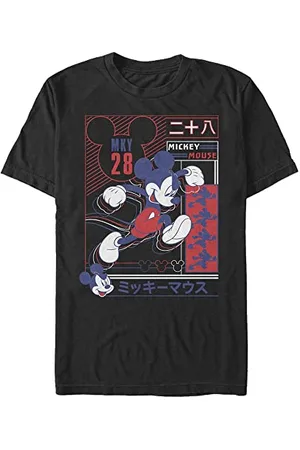 Disney Classics Unisex Classic-Sporty Technical Mickey Organic Short Sleeve T-Shirt, Black, M, , M