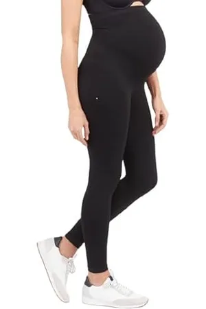 Spanx Spodnie Damskie Look At Me Now Mama Bezszwowe Legginsy, Very Black, XS