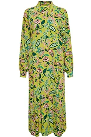 Part Two Shira Dress, Green Oasis Craft Flower, 44, , 42