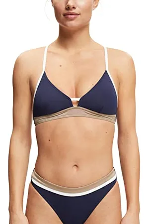 ESPRIT Damskie body Tayrona Beach RCS pad.Bra top Bikini, granatowe, 42, , 42