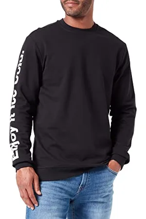 Only & Sons Męska bluza ONSCOCACOLA REG Crewneck Sweat FW Sweatshirt, czarna, S