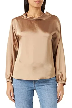 Sisley Damska bluza 52ADLQ02J Blouse, beżowy 1K3, XS