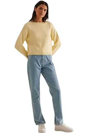 NA-KD Damski sweter z dzianiny z okrągłym dekoltem, , XXL