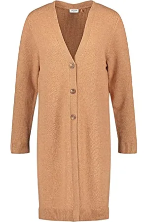 Gerry Weber Damska kurtka 830046-35711 z dzianiny, Camel-Melange, 36