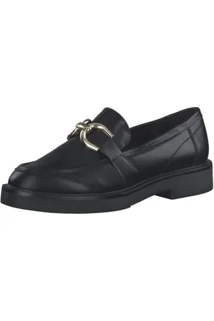 Marco Tozzi Damskie buty typu slipper, płaskie, 2-24301-20, czarne, rozmiar 38, , 38 EU