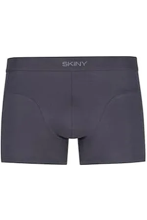 Skiny Męskie bokserki OrganicCotton Deluxe, niebieskie (Ombre Blue), regularny, , S