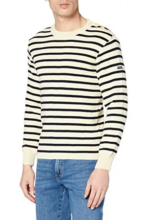 Armor.lux Męski sweter Pull Marin Rayé Foue