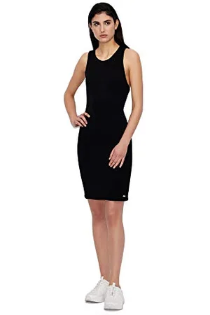Armani Exchange Damska sukienka ze streczu, Comfortable Interlock Midi Business Casual, , M